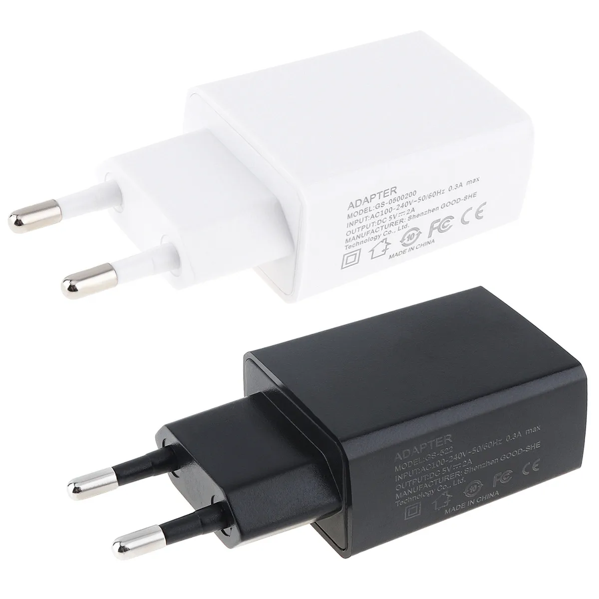 

Heat Resistant Travel Mini USB Power Charger Adapter 5V 2A EU Plug for Mobile Phone / Tablet
