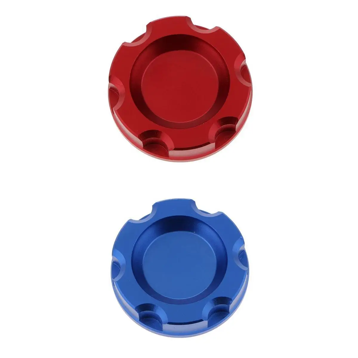 2PCS M32x3.5 Vehicle Car Oil Fuel Tank Cap Plug For  Blue + Red