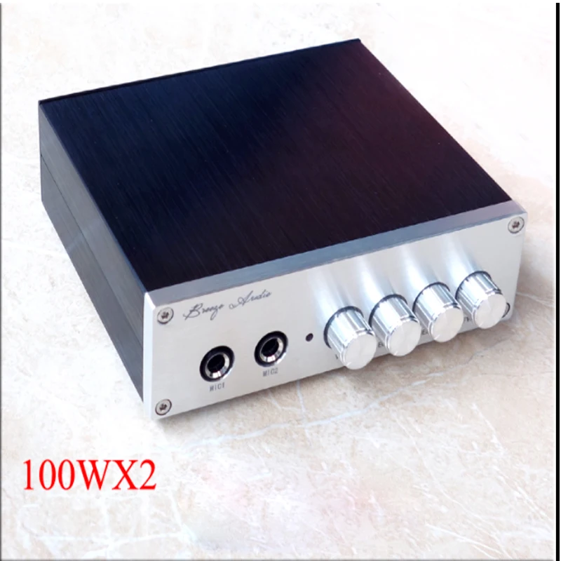 KYYSLB DC12V~ 25 в HD КАРАОКЕ+ TPA3116 двойной 100 Вт усилитель 120 Вт 6.8A цифровой усилитель 2,0 канальный мини-усилитель