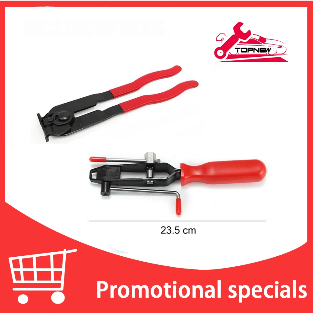 

Professional Hose Clamp Pliers Repair Tool Swivel Flat Band for Removal and Installation of Ring-Type or Flat-Band Hose Clamps
