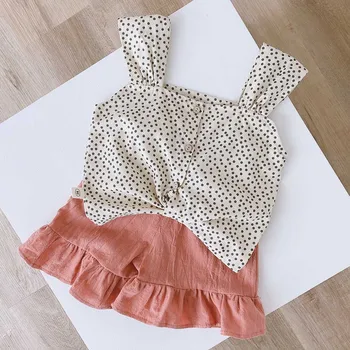 

Halilo Girls Shorts And Top Set Cotton Baby Girl Clothing Princess Costume Casual Summer 2 Piece Kids Clothing Sets For Girls