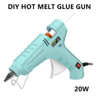 20W Hot Melt Glue Gun With 7mm Glue Sticks Mini Industrial Guns Heat Temperature Thermo Electric DIY Repair Tool Manual Glue Gun 1