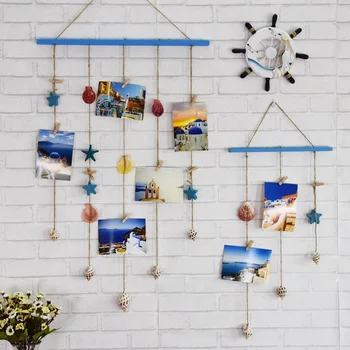 

Ins Photo Wall Clip One Wall Creative Personality Hemp Rope Photo Frame Wall Korean Children's Room Hanging Decoration