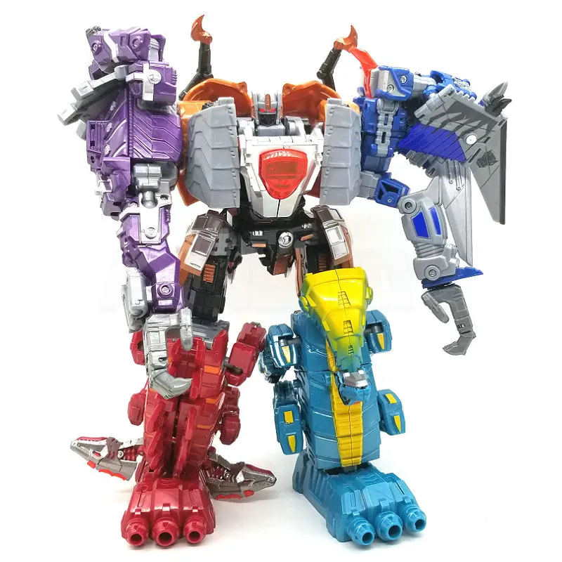 

5 Style Dinosaur Animals Deformation Robert ABS Toy Action Figures Transformation With Weapons Toys For Children Gift