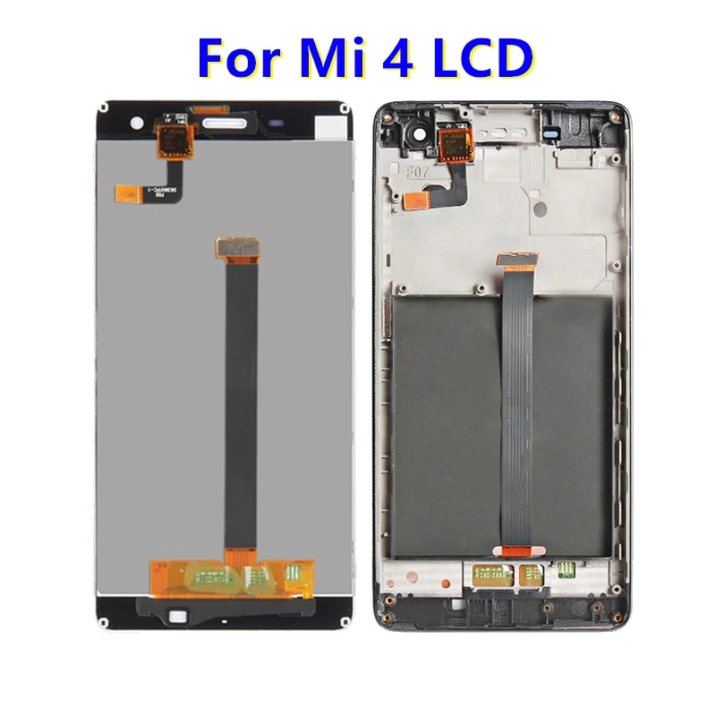 5," дисплей для Xiaomi mi 4 mi 4C mi 4i mi 4S ЖК-дисплей с сенсорным экраном дигитайзер с рамкой для Xiaomi mi 4 4C 4i 4S lcd