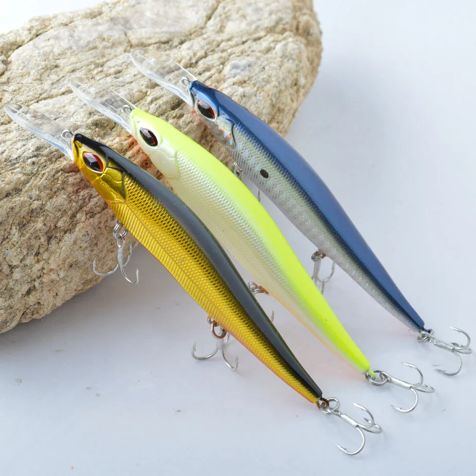 Minnow Popper Pencil Fishing Lures Floating Wobblers 110mm 15g Topwater