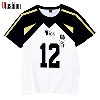 

Haikyuu! Cosplay Ics Kids T shirt O-neck Collar Children's Cool Tees Tops Costume Uniform High School Short Sleeve T-shirt