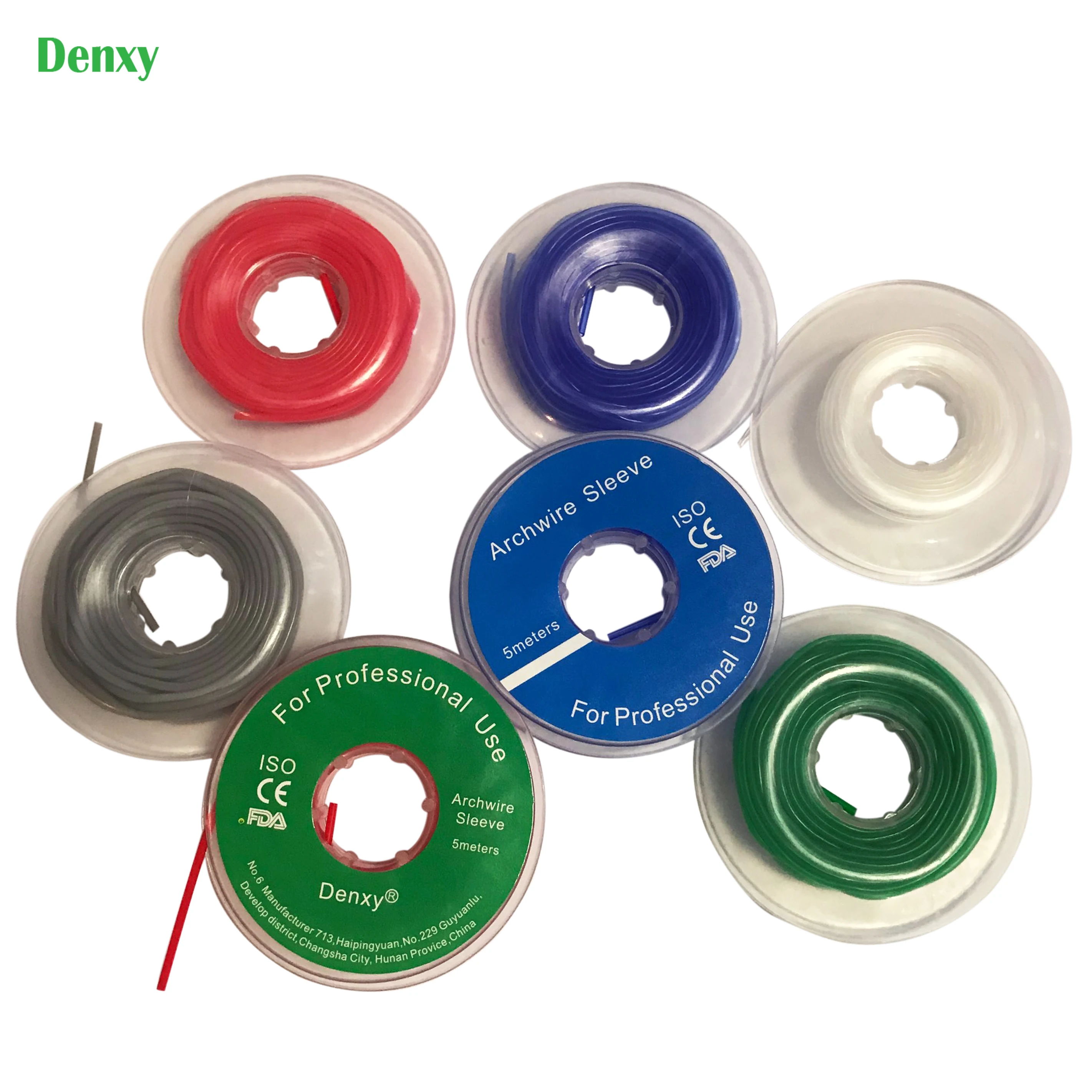 Denxy 4 шт. чистый серебряный цвет ортодонтический рукав Archwire стоматологическая