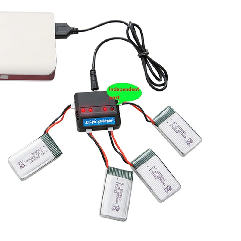 KY601S Drone 3 7 В Lipo зарядное устройство 4 в 1 Зарядка для концентратора RC игрушки