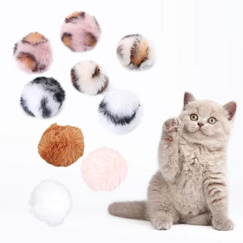 

Pet Gift Toy Kitten Puppy Plush Toy Ball Game Dog Cat Toy Colorful Handmade Bells Inflatable Ball Interactive Training Supplies
