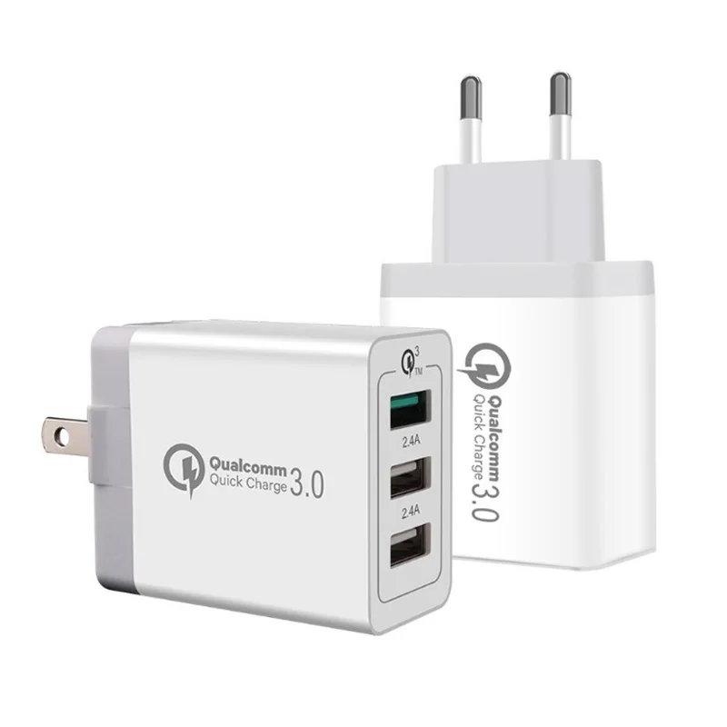Быстрая зарядка 3,0 USB зарядное устройство для iPhone 11 Pro Max Xiaomi samsung huawei QC3.0+ 2.4A Быстрая зарядка настенное зарядное устройство для мобильного телефона