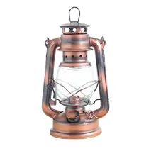 Vintage hierro forjado Retro keroseno lámpara ornamentos portátil caballo lámpara de cristal cubierta Artesanía de Metal adornos de decoración del hogar