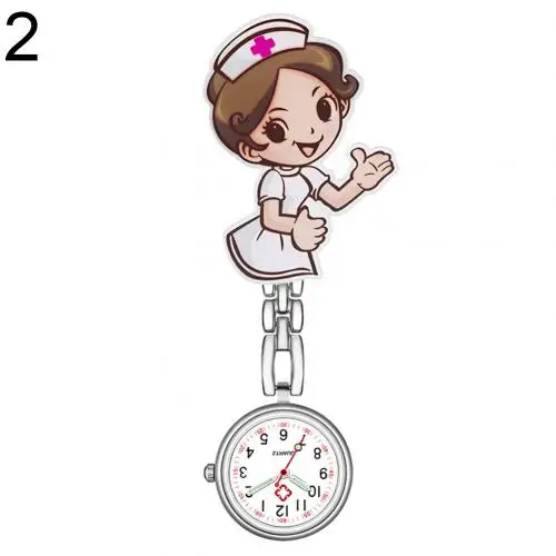 Водонепроницаемые Ретро Мини студенческие Висячие часы с цифровым кварцевым зажимом типа FOB медсестры доктора Висячие женские светящиеся часы - Цвет: 2