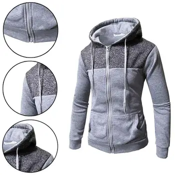 

Male Patchwork Muti Color Hooded Overcoat Baseball Jackets Striped Casual Coat Men Outwear Street Wear Jacket