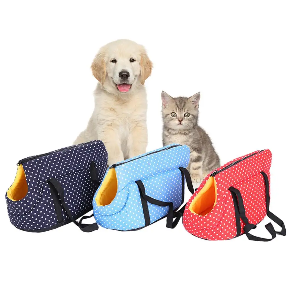 Small Dog Cat Carrier High Elastic Sponge Hands-Free Pet Bag Soft Pouch And Tote Design Suitable For Puppy Dogs Cats Travel | Дом и сад