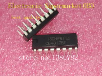 

Free shipping 100pcs/lots CD4017 CD4017B CD4017BE 4017 DIP-16 DECADE COUNTER DIVIDER IC Best quality!!