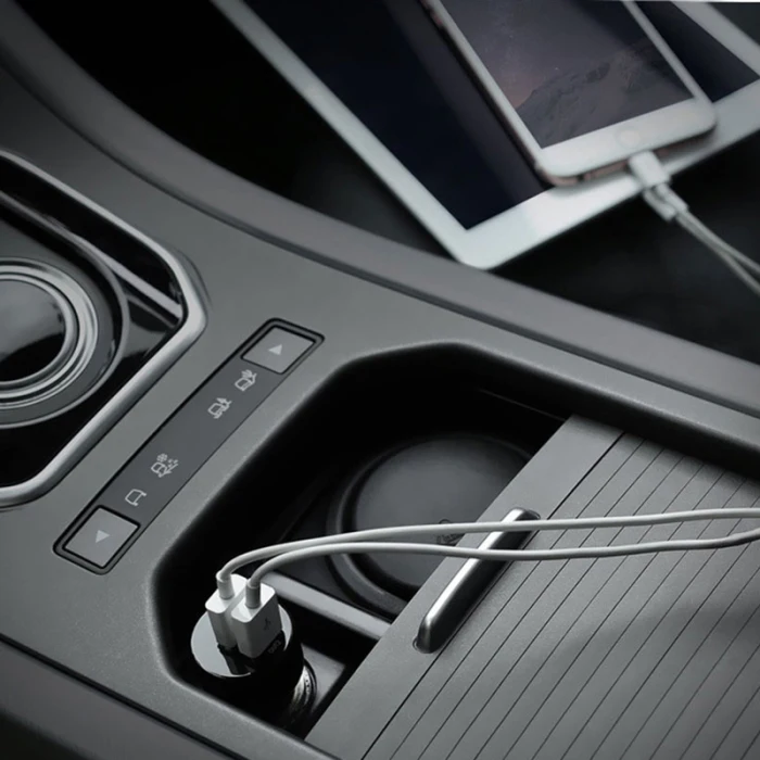 Автомобильное зарядное устройство с одним портом QC3.0, 2USB порта, быстрая зарядка, автомобильное зарядное устройство с AIpower, семь функций защиты GV99