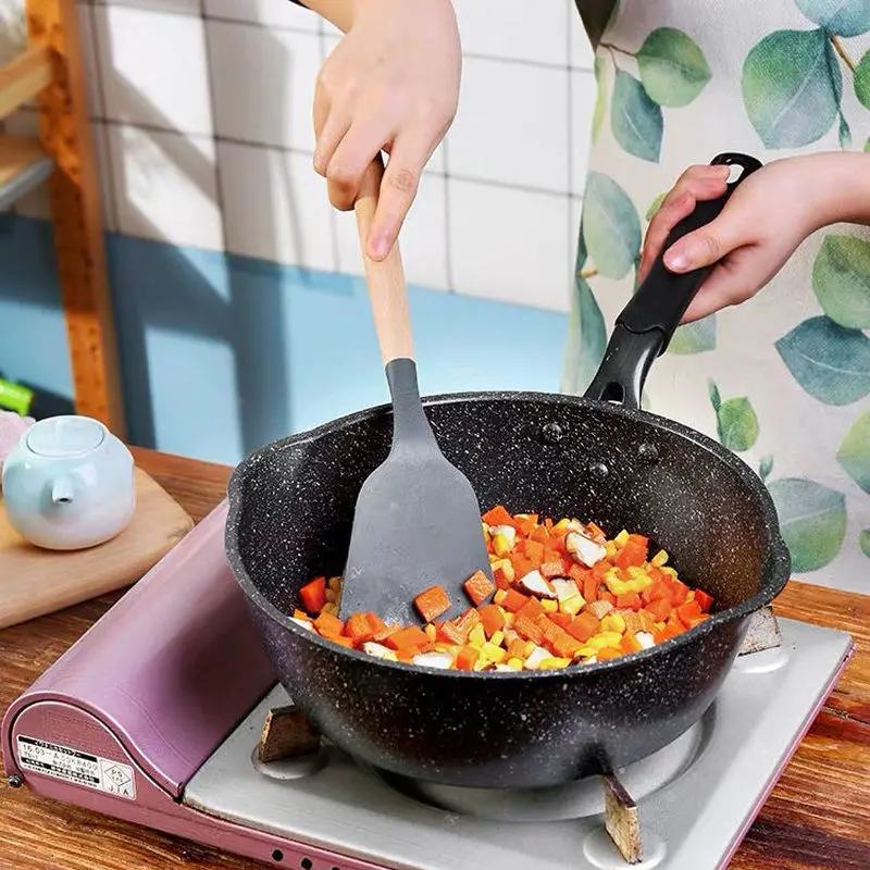Wok антипригарная супница горшок лапша вок поддон для сковороды молочная кастрюля для индукционной плиты газовые Рекламные кастрюли и сковорода-Вок чугунные