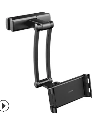 360 ° планшет держатель Автомобильный подголовник Стенд расширение для samsung iPad Pro Mini - Цвет: Black