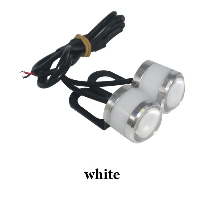 2 шт./лот Авто орлиный глаз стробоскоп вспышка мотоцикл 5630 3SMD DRL Автомобиль DIY стоп-сигнал дневные ходовые огни резерв лампа DC12V - Цвет: Белый