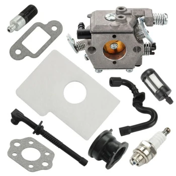 

Carb Carburetor Kit Fuel Oil Line Filter Spark Plug Gaskets Intake Manifold For Stihl 017 018 MS170 MS180 Chainsaw Parts