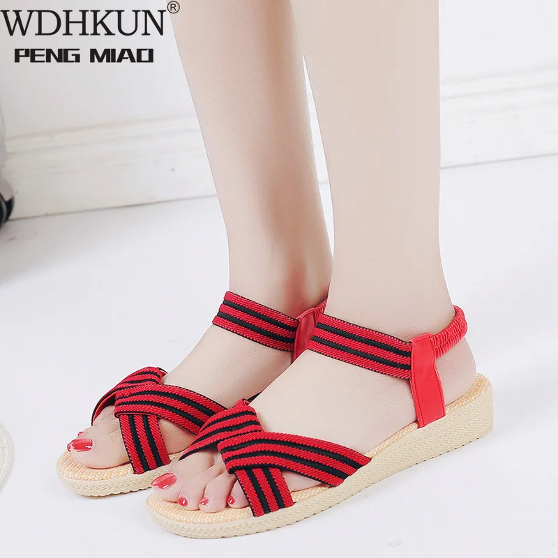 

Women Summer Sandals Flat Open Toe Non-slip Shoes Casual Platform Ladies Vintage Office Party Sandals Dropshipping