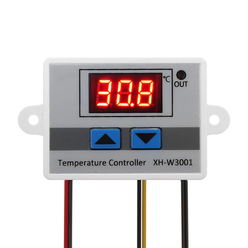 XH-W3001 цифровой светодиодный предварительно проводный крутой/термостат с термостатом, датчик переключения с датчиком 220 В/24 В/12 В
