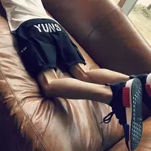 ins летние мужские повседневные шорты, брюки мужские s хип хоп Рэп мужские брюки Япония мальчик классические прямые дышащие свободные короткие брюки