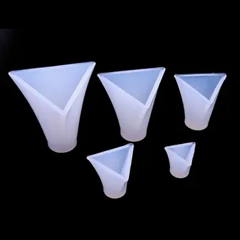 

5Pcs Pyramid Silicone Molds Resin Casting Molds Cone Epoxy Resin Orgone Pyramid Molds Silicone Jewelry Making Tools