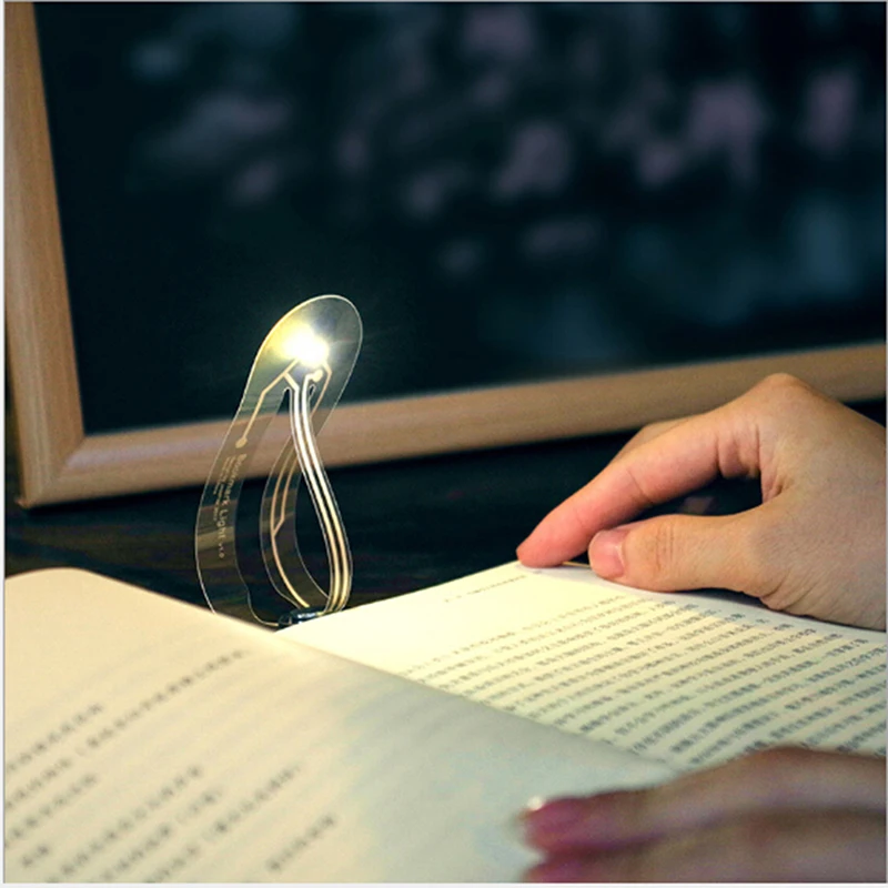Mini Bookmark With Lamp Led Light For Reading Book Creative Portable Small Night | Канцтовары для офиса и дома
