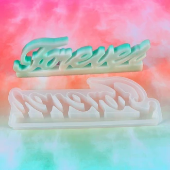 

Forever English Words Decoration Casting Silicone Mould Crystal Epoxy Resin Mold L4ME