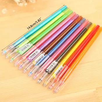 

12color/set diamond crystal Colors Colorful Gel Pen Set School Supplies Colored