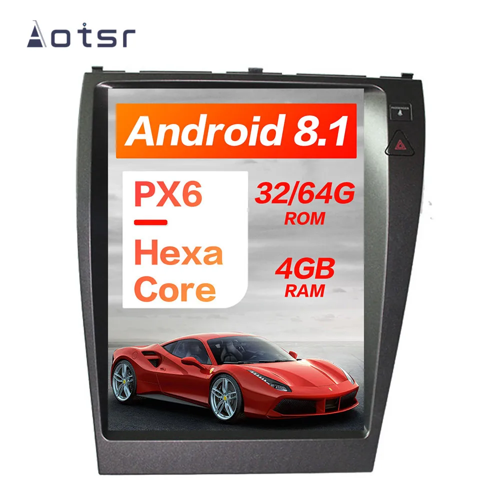 Tesla Style Car Player Android 8.1 GPS Tracker Auto For Lexus ES ES240 ES350 Head Unit Car Multimedia Player Recorder 4K Stereo - Цвет: Android 8.1 64GB