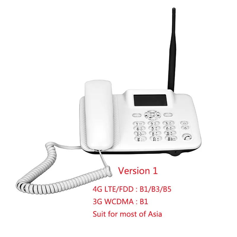 Version 1 TIANJIE 3g/4G FDD/WXDMA/GSM sim-карта беспроводной стационарный телефон для дома/офиса/компании/дома стационарный телефон - Цвет: Version 1