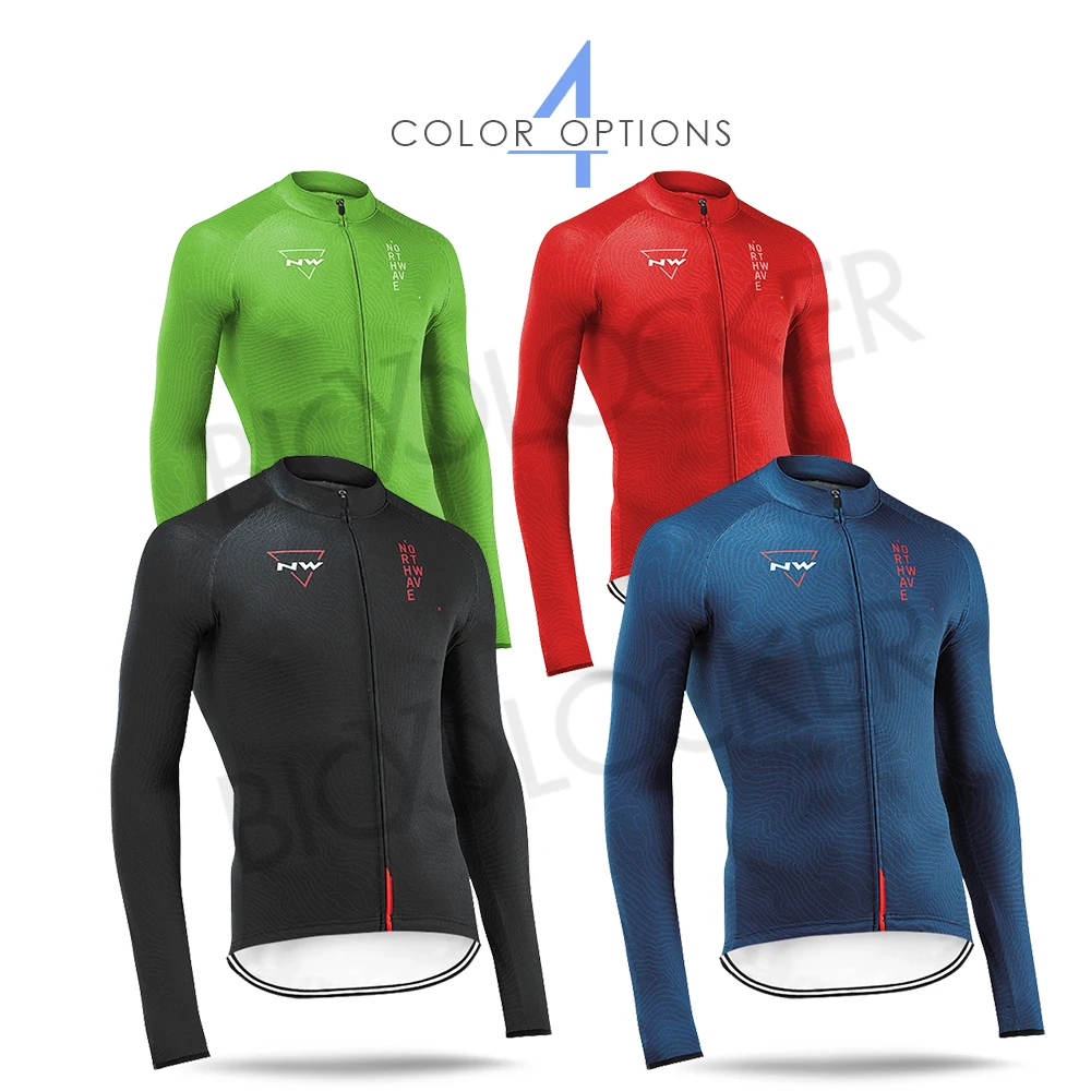 Northwave Warm Winter Thermal Fleece Cycling Clothes NW Men's Jersey Suit Outdoor Riding Bike MTB Clothing Pants Triathlon