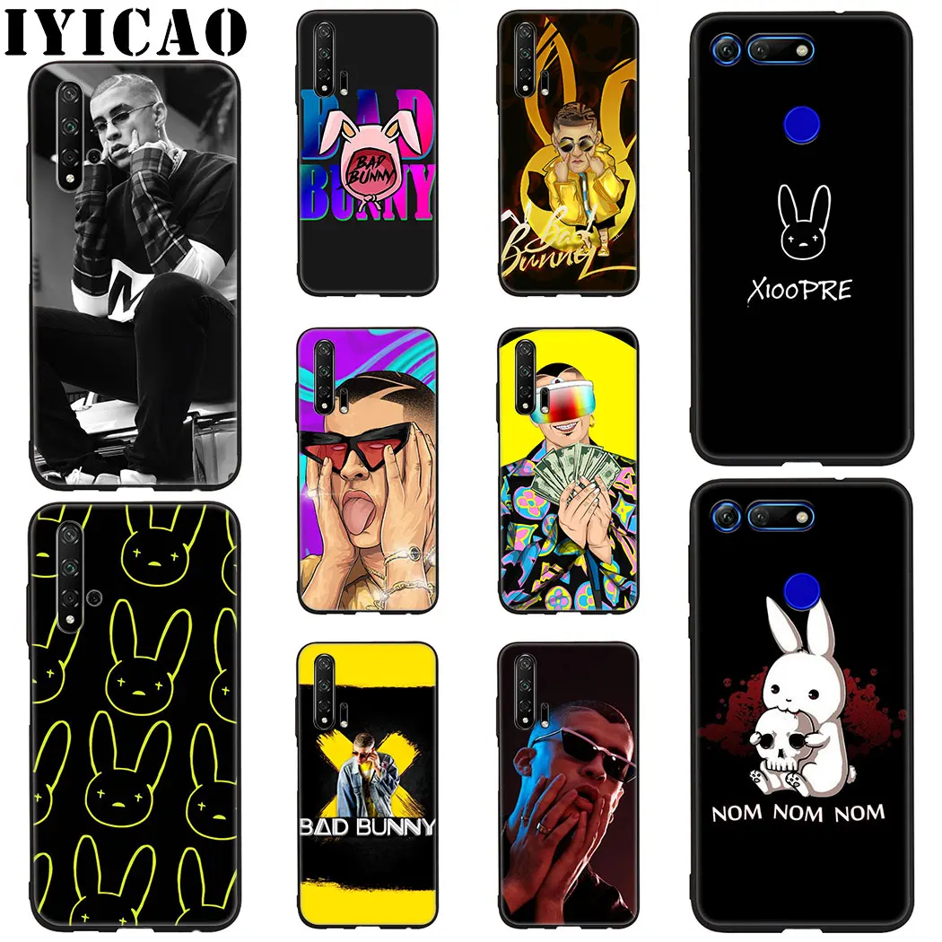 Мягкий силиконовый чехол IYICAO Bad Bunny для Honor View 20 8C 8X8 9 10 Lite 6A 7C 7X 7A 9X20 Pro Note |