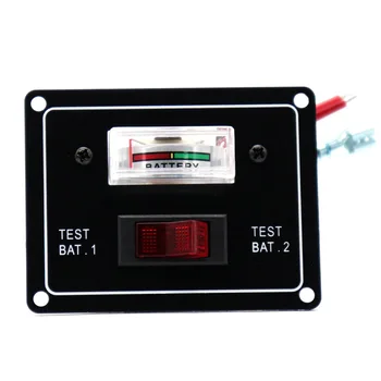 

Voltmeter Battery Test Switch Marine Boat Easy Operate Dual Meter Aluminum Plate Yacht Screws With Rocker Car Accessories DC12V