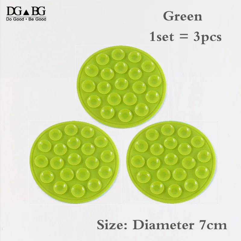 green 20 DIY силиконовый резиновый коврик на присосках 3 м стикер высокого качества присоска для VR Mobile MP4 gps Аксессуары - Color: green 20
