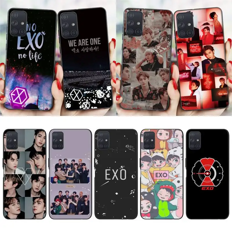 Zororong Kpop Band Exos чехол для телефона Samsung Galaxy S20 21 Note10 20 A30 50 70 71 Plus Ultra | Мобильные