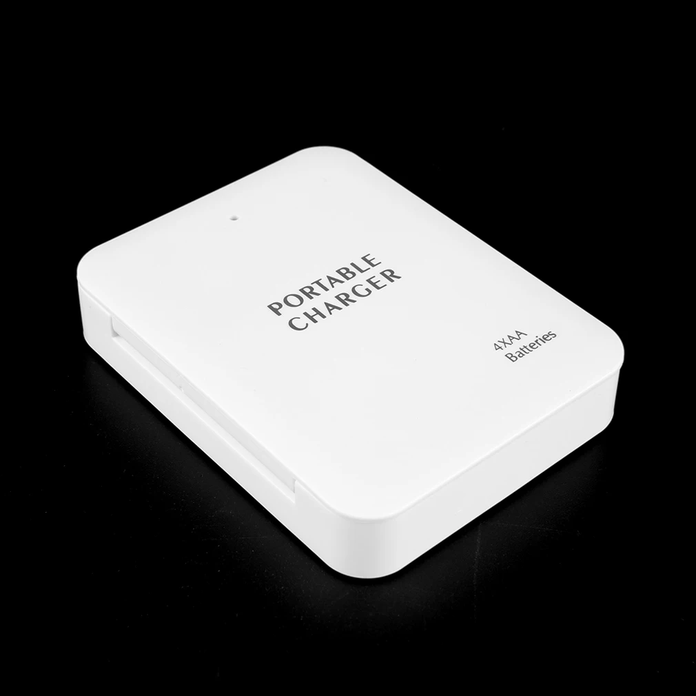 Портативный USB 4AA батарея экстренное зарядное устройство для путешествий power Bank чехол для сотового телефона оптом