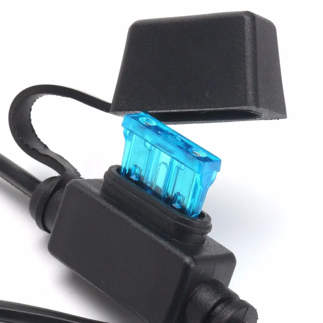 Мотоцикл батарея клеммное кольцо Разъемы жгут DC12V Зарядное устройство Кабель-адаптер