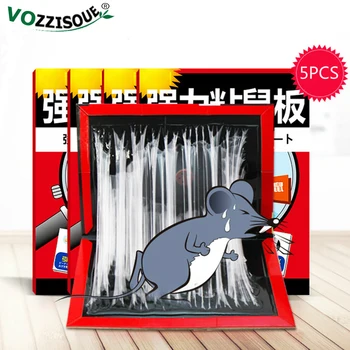 

5 Pcs Upgrade Mouse Trap Rat Trap Mouse Trapper Glue Board Sticky Mouse Rat Catcher Mousetrap Rodent Repeller Safe Non-toxic