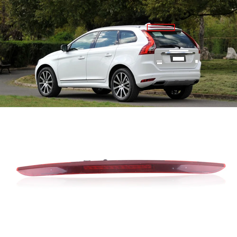 CAPQX для Volvo XC60 2009 2010 2011 2012- задний тормозной светильник с высоким креплением стоп-сигнал 3-й третий тормозной светильник дополнительная Тормозная лампа