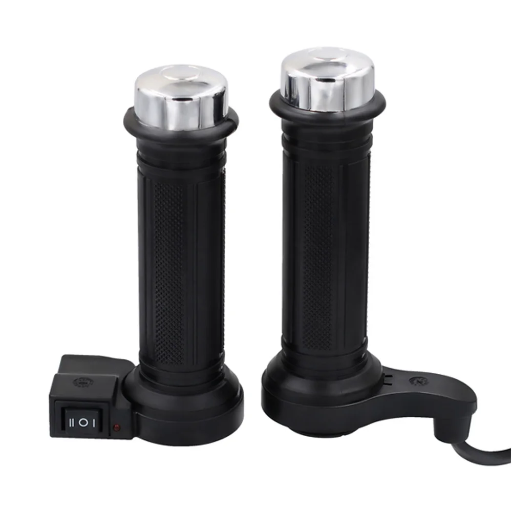12V Motorcycle Electric Heated Handle Grips Adjustable Temperature Motorcycle Handlebars for Motorbike ATV Warmers