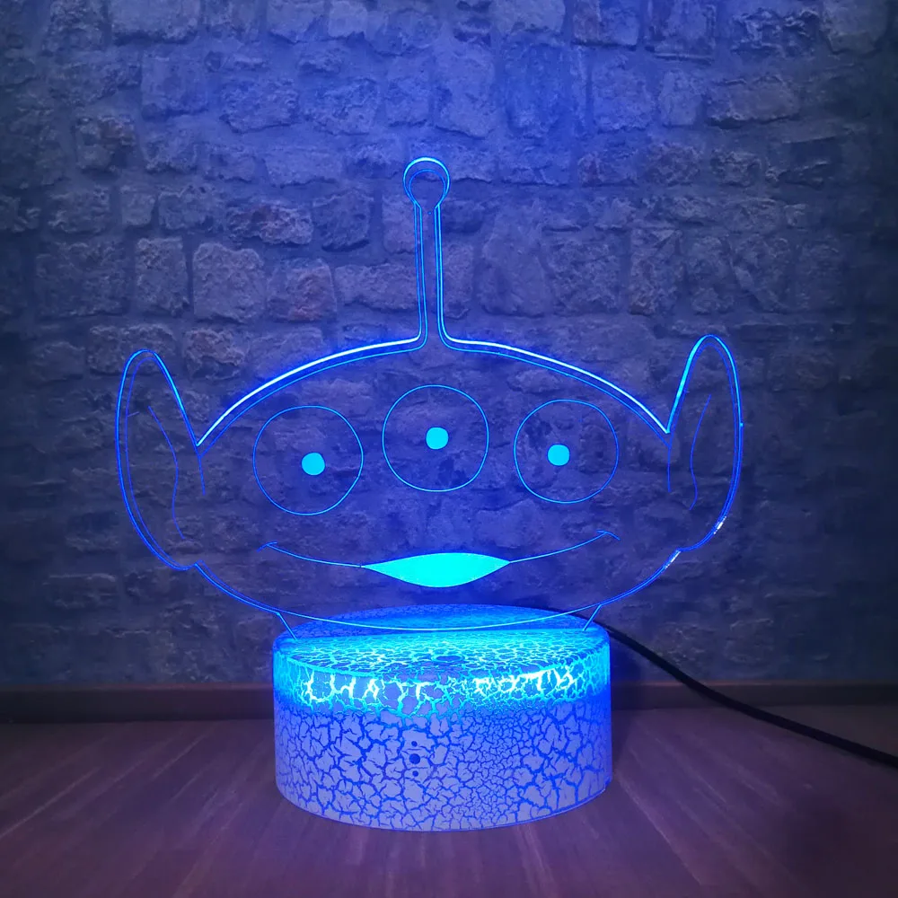 Игрушка история настольная лампа Базз Лайтер инопланетяне 3D Led Иллюзия ночник детский спальный проектор лампа для декора комнаты детская игрушка