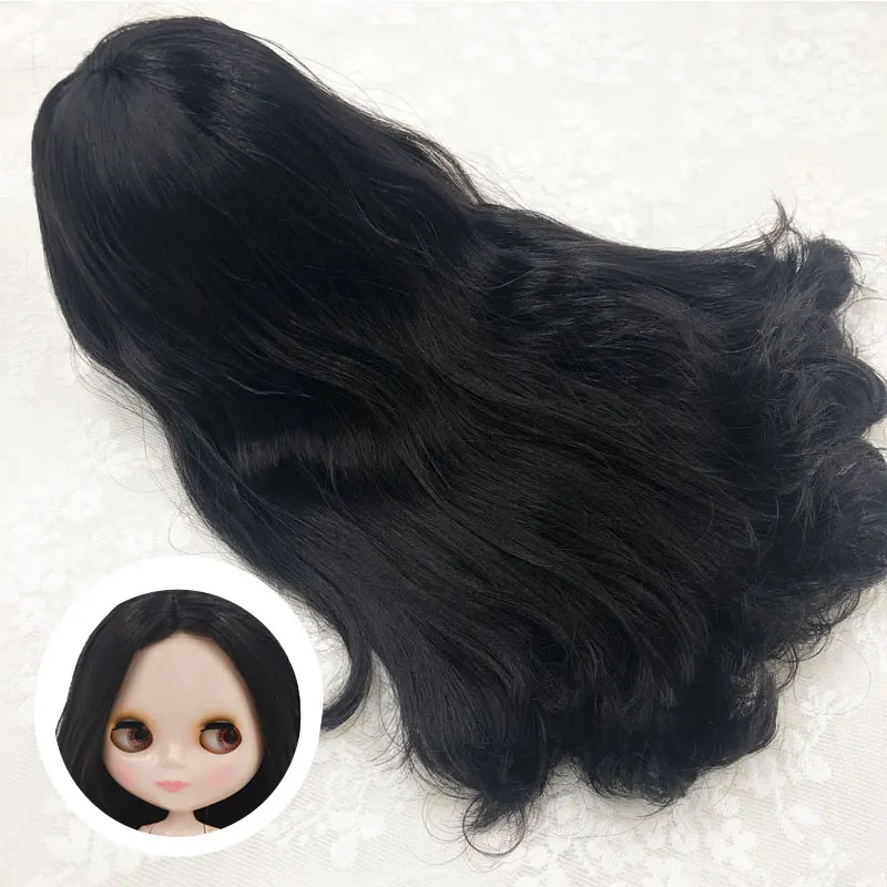 PartialHairstyle-19 NBL Blyth кукла аксессуары для DIY пользовательские куклы Blyth, Blyth куклы волосы с куполом и головы волосы с челкой и частичная прическа - Цвет: PartialHairstyle-19