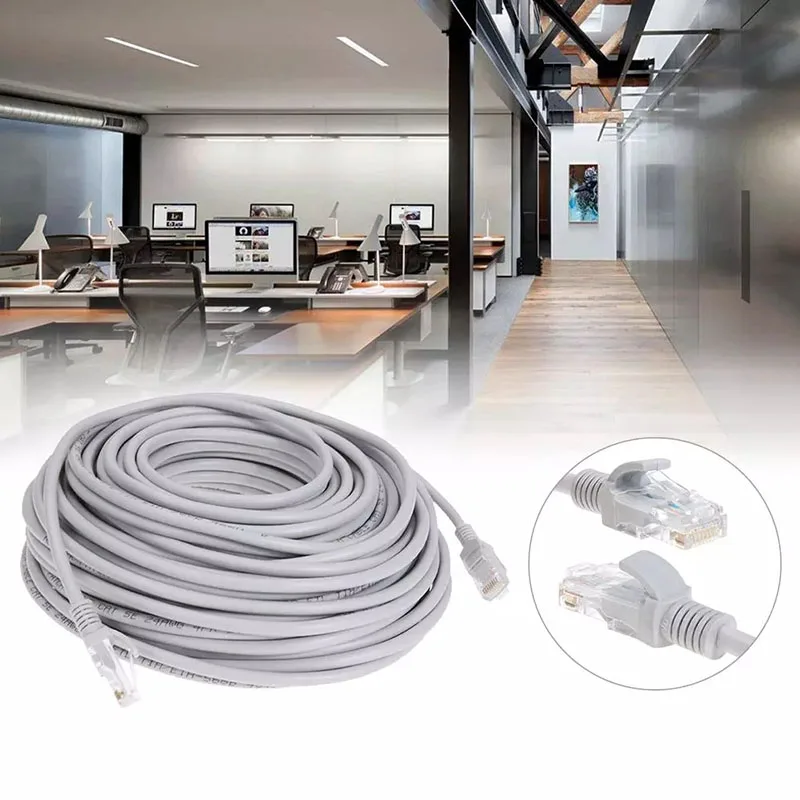 Ethernet Cable High Speed Cat5e RJ45 Network LAN Cable computer Router Computer 1M / 5M / 10M 15M 30M 50M 100M