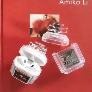 Флакон духов для Apple AirPods защитный чехол беспроводной Bluetooth футляр для наушников ударопрочный женский креативный японский K
