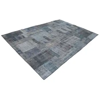 

204x302 Cm Grey Handmade Patchwork Rug-7x10 Ft