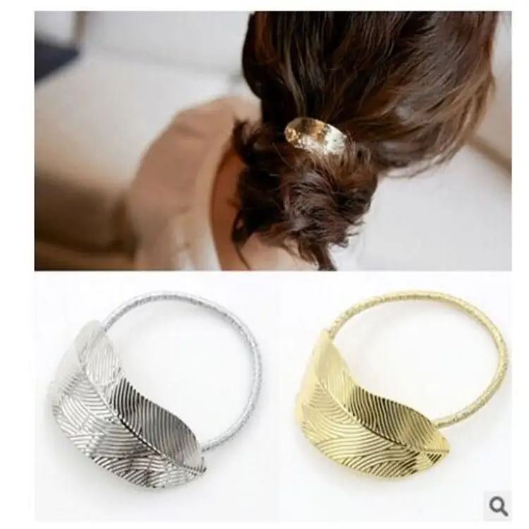 Korean-style Alloy Thin Leaf Hairband Headband Hairband Delicacy Retro Leaves Floral Headdress Hair Accessories